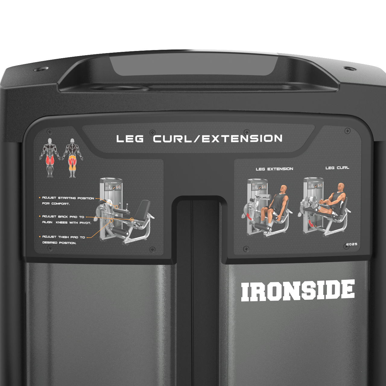 Dual Leg Curl & Extension Machine IRONSIDE Luxe