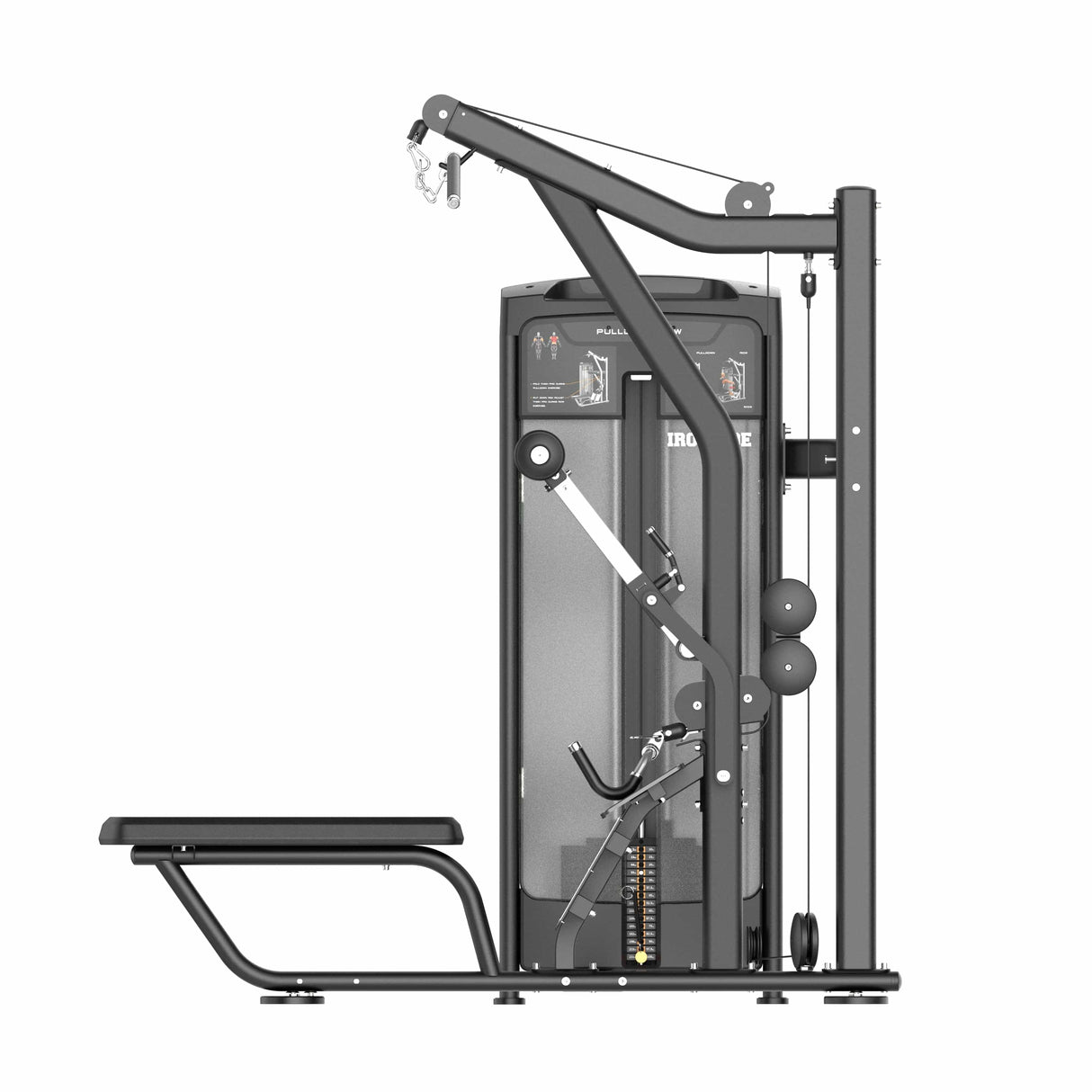 Dual Lat Pulldown & Low Row Machine IRONSIDE Luxe