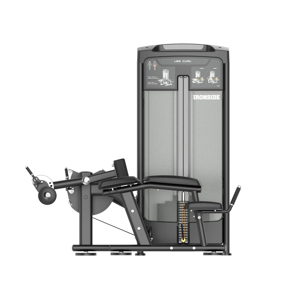 Prone Leg Curl Machine IRONSIDE Luxe