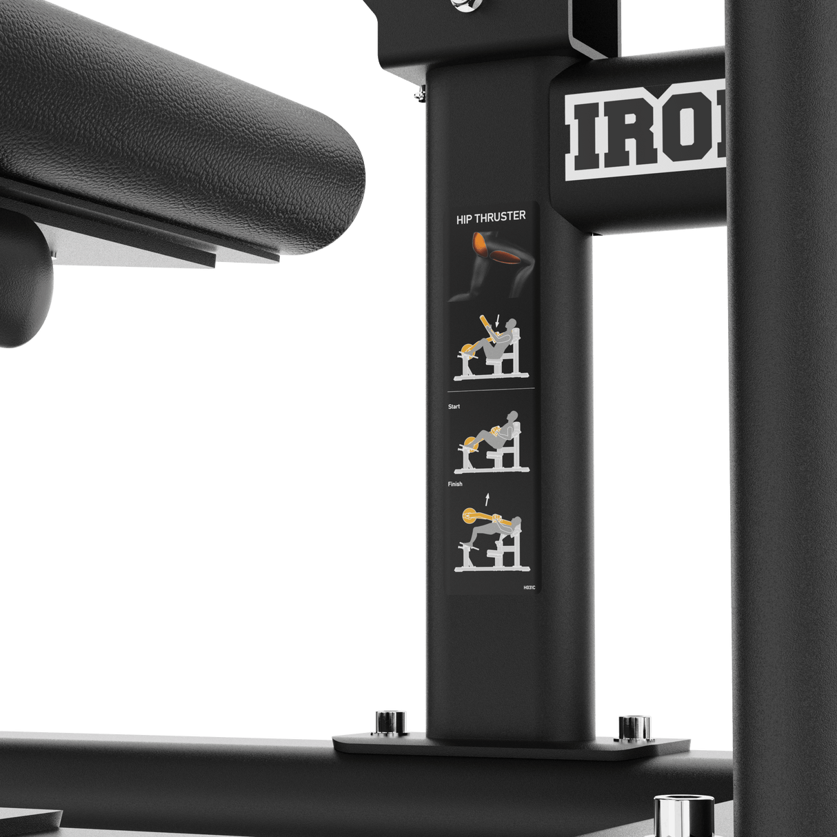 Hip Thrust Bench Plate Loaded IRONSIDE Luxe