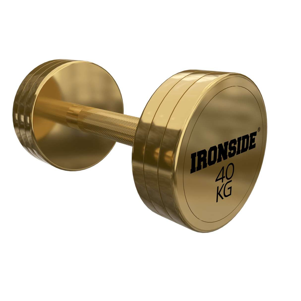 Mancuerna Circular Gold IRONSIDE (2.5 a 40 kg)