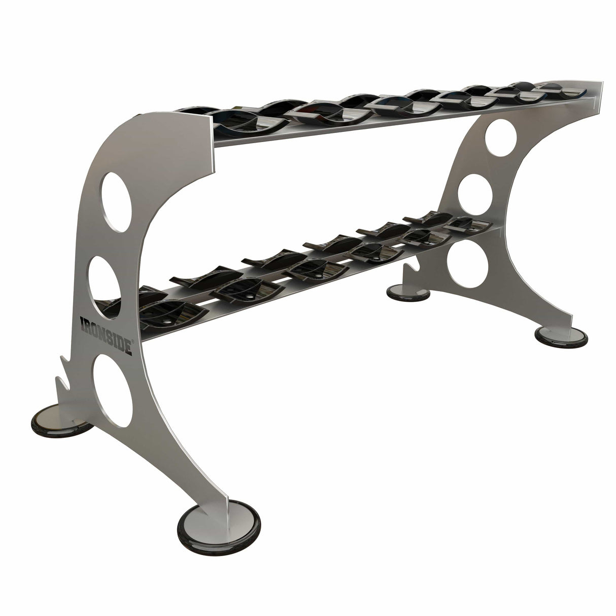 Rack de Almacenamiento para Mancuernas Circulares 6 pares IRONSIDE