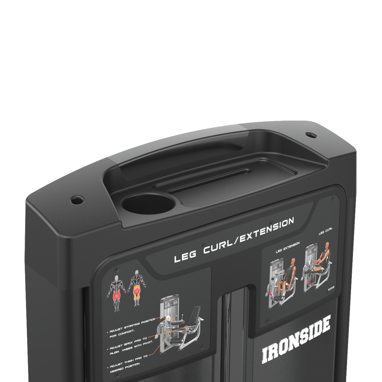 Dual Leg Curl & Extension Machine IRONSIDE Luxe