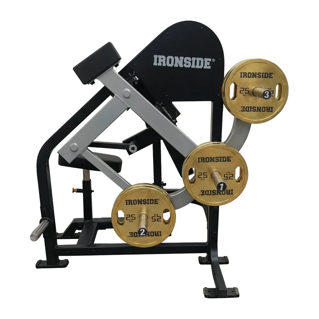 Máquina de curl profesional con ajustes precisos, resistencia modulable y alineación perfecta del brazo para entrenamientos de bíceps seguros y de alto rendimiento.