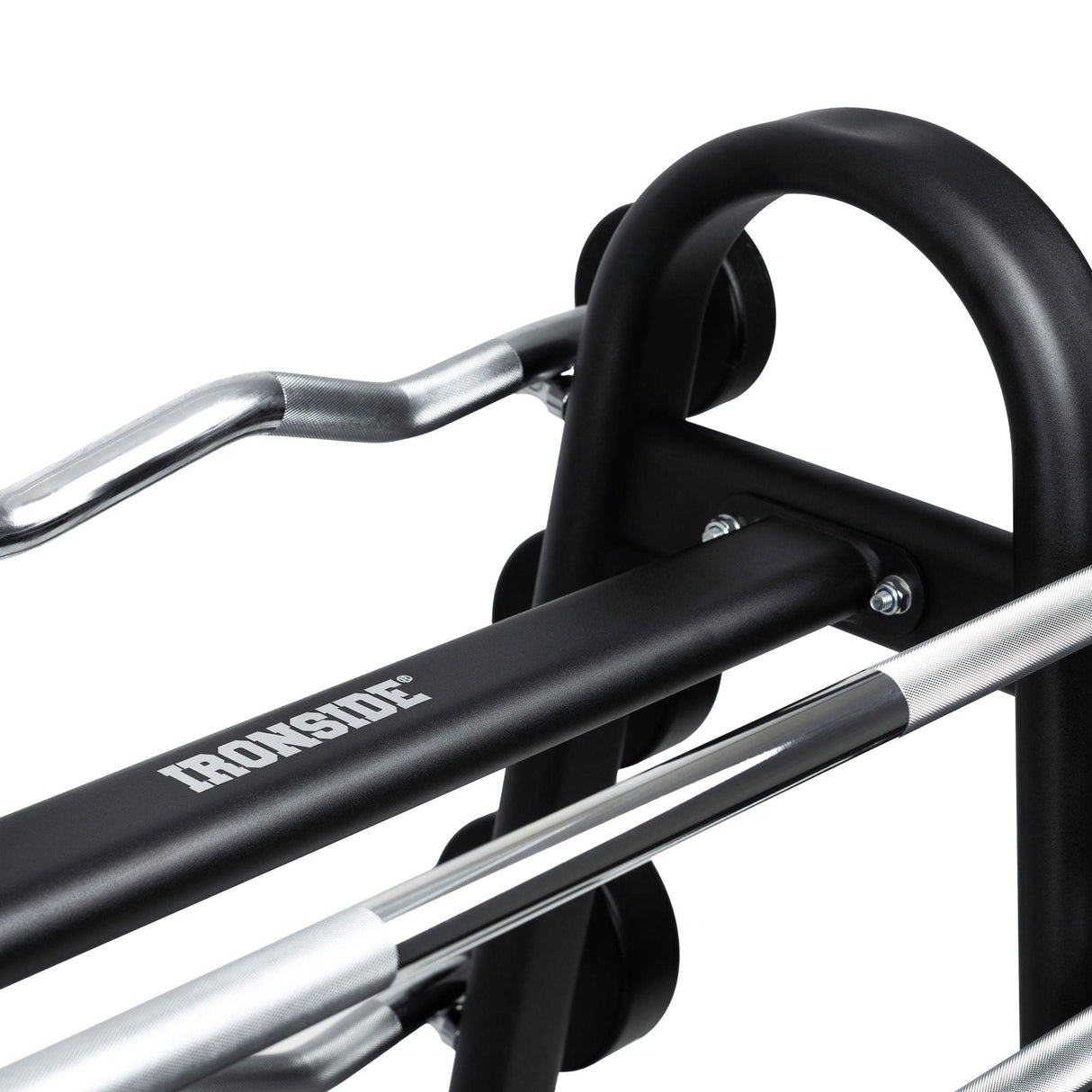 Set 10 Barras Mixtas Peso Fijo CPU (20 a 60lb) + Rack de Almacenamiento IRONSIDE