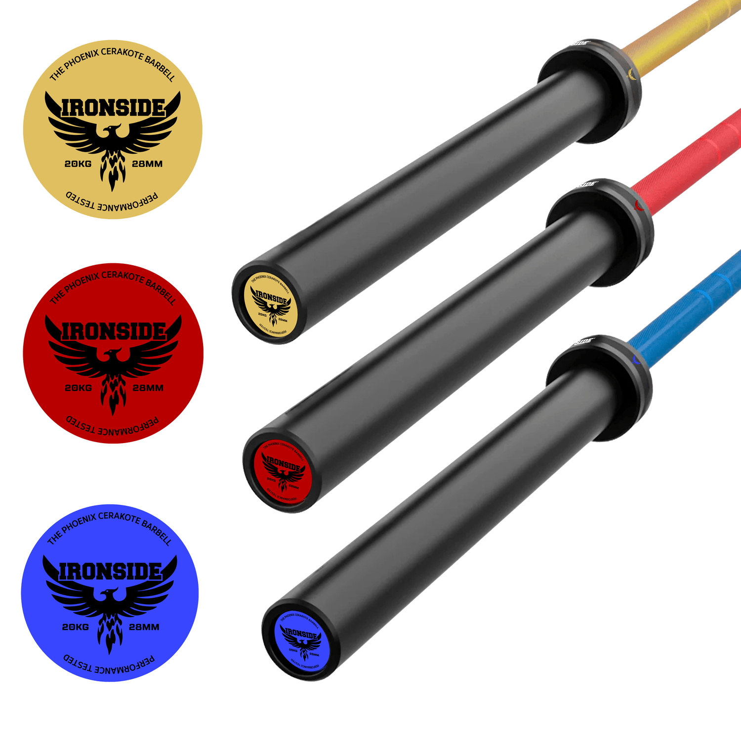 Barra Olímpica Phoenix Cerakote 20 kg (1.500 lb) IRONSIDE