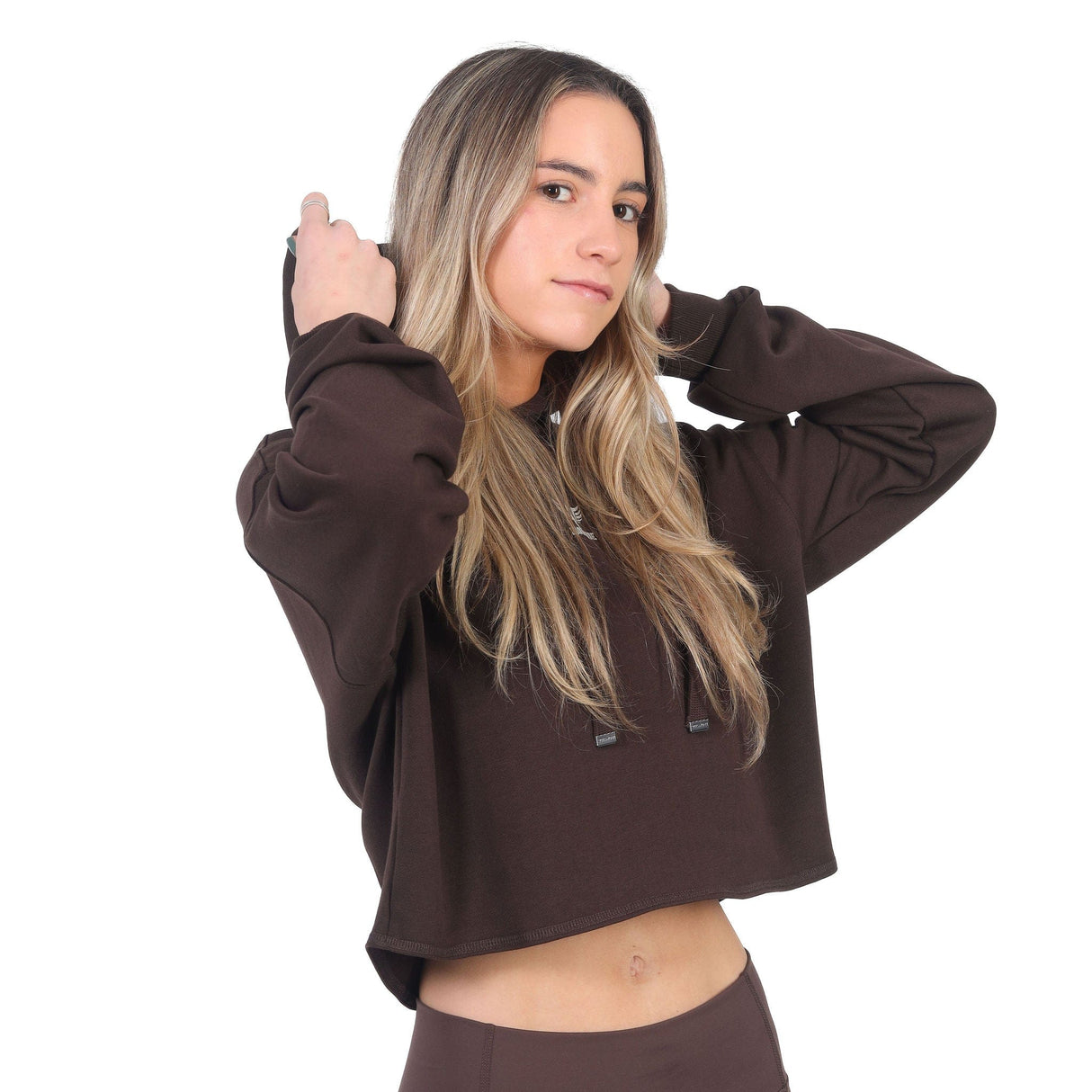 Sudadera Deportiva Corta con Gorro para Mujer Edición Limitada IRONSIDE