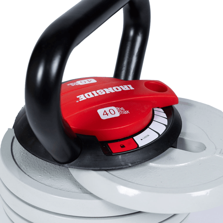 Kettlebell Ajustable IRONSIDE Cap. Max 18KGMANCUERNASIRONSIDEColor: Negro