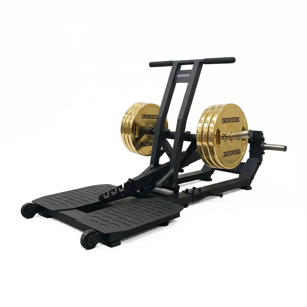 Estación Belt Squat profesional con biomecánica segura, rango profundo sin carga espinal y estructura comercial para fuerza y glúteo con máxima estabilidad.