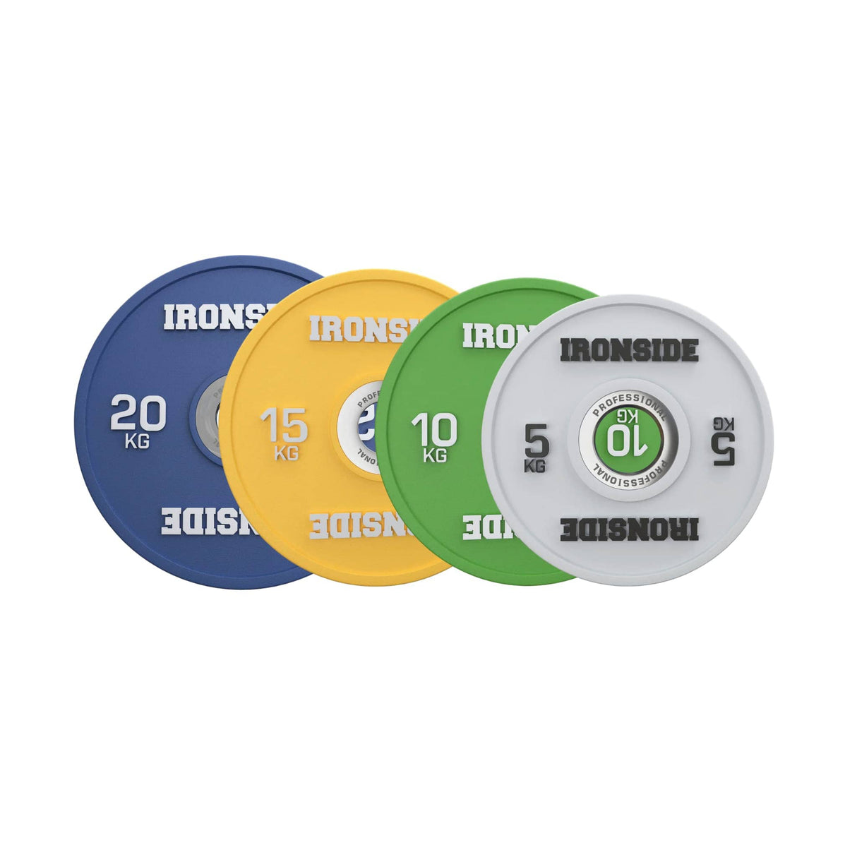 Disco Olímpico Calibrado Powerlifting (5 a 25 kg) IRONSIDE
