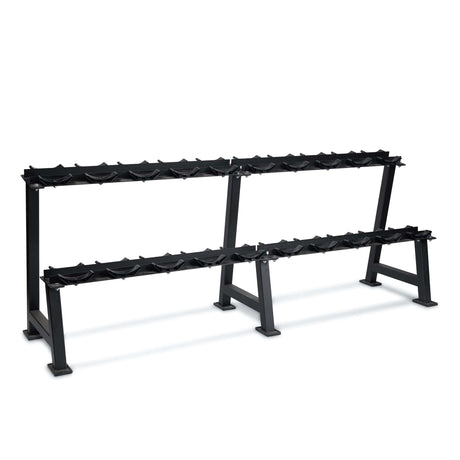 Set IRONSIDE Mancuernas Premium PEV 2.5 a 25 Kg + Rack Comercial 275 Kg