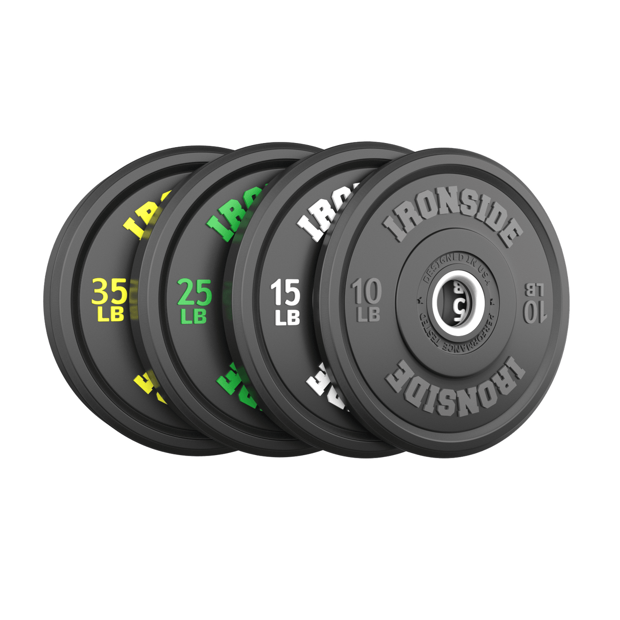 Disco Olímpico Pro Bumper IRONSIDE (10 a 55 LB)
