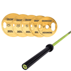 Pack IRONSIDE Barra 20 KG + Set Discos Olímpicos (KG)