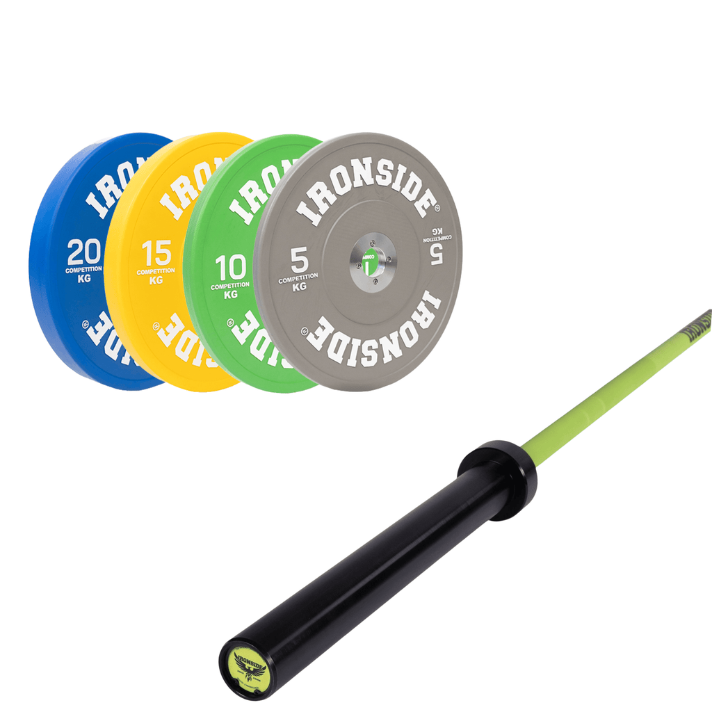 Pack IRONSIDE Barra 20 KG + Set Discos Olímpicos (KG)