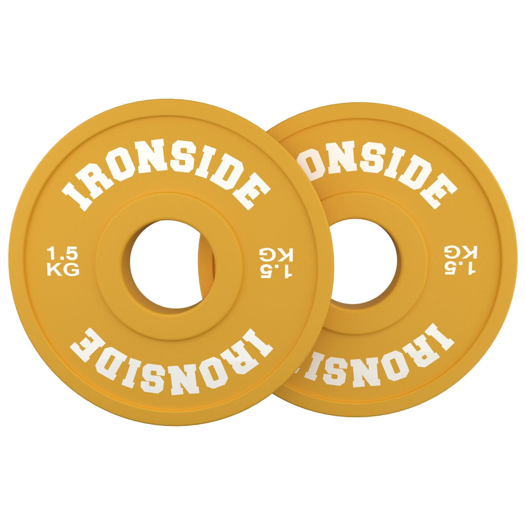Discos Fraccionales Olímpicos PU IRONSIDE (0.5 kg a 2.5 kg)