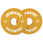 Discos Fraccionales Olímpicos PU IRONSIDE (0.5 kg a 2.5 kg)
