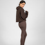 Sudadera Deportiva Corta con Gorro para Mujer IRONSIDE