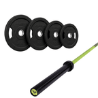 Pack IRONSIDE Barra 20 KG + Set Discos Olímpicos (KG)