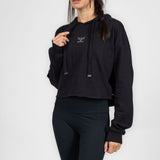 Sudadera Deportiva Corta con Gorro para Mujer IRONSIDE
