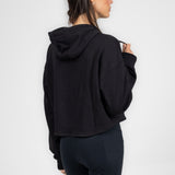 Sudadera Deportiva Corta con Gorro para Mujer IRONSIDE