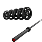 Pack IRONSIDE Barra 15 KG + Set Discos Olímpicos (LB)