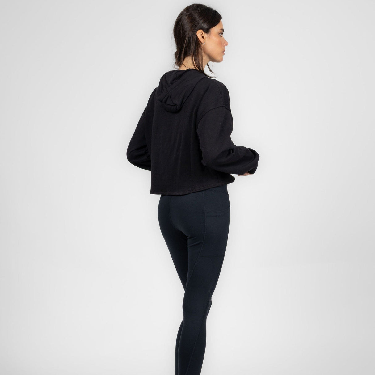 Sudadera Deportiva Corta con Gorro para Mujer IRONSIDE
