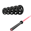Pack IRONSIDE Barra 15 KG + Set Discos Olímpicos (LB)