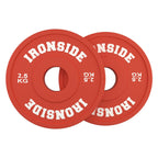 Discos Fraccionales Olímpicos PU IRONSIDE (0.5 kg a 2.5 kg)