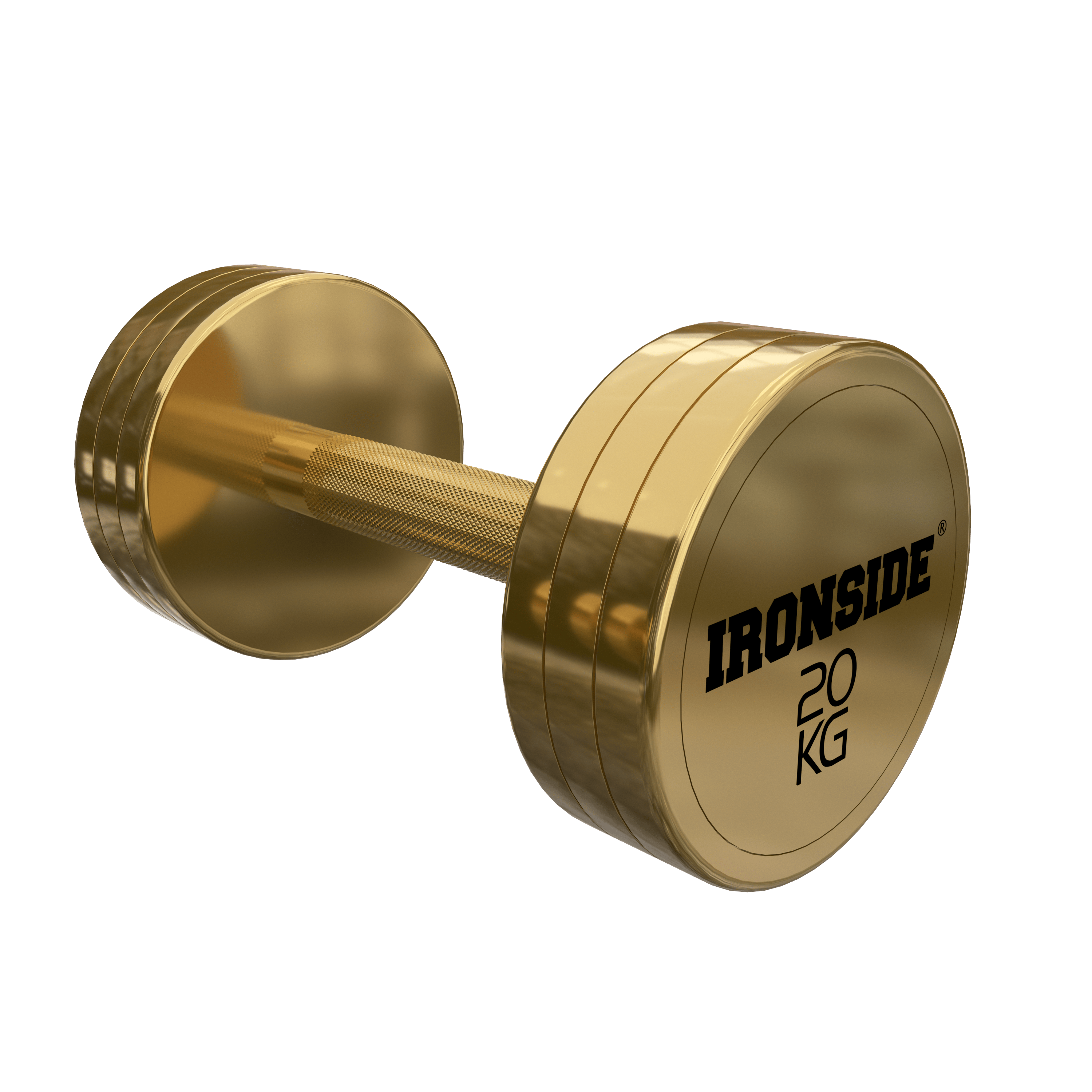 Mancuerna Circular Gold IRONSIDE (2.5 a 40 kg)