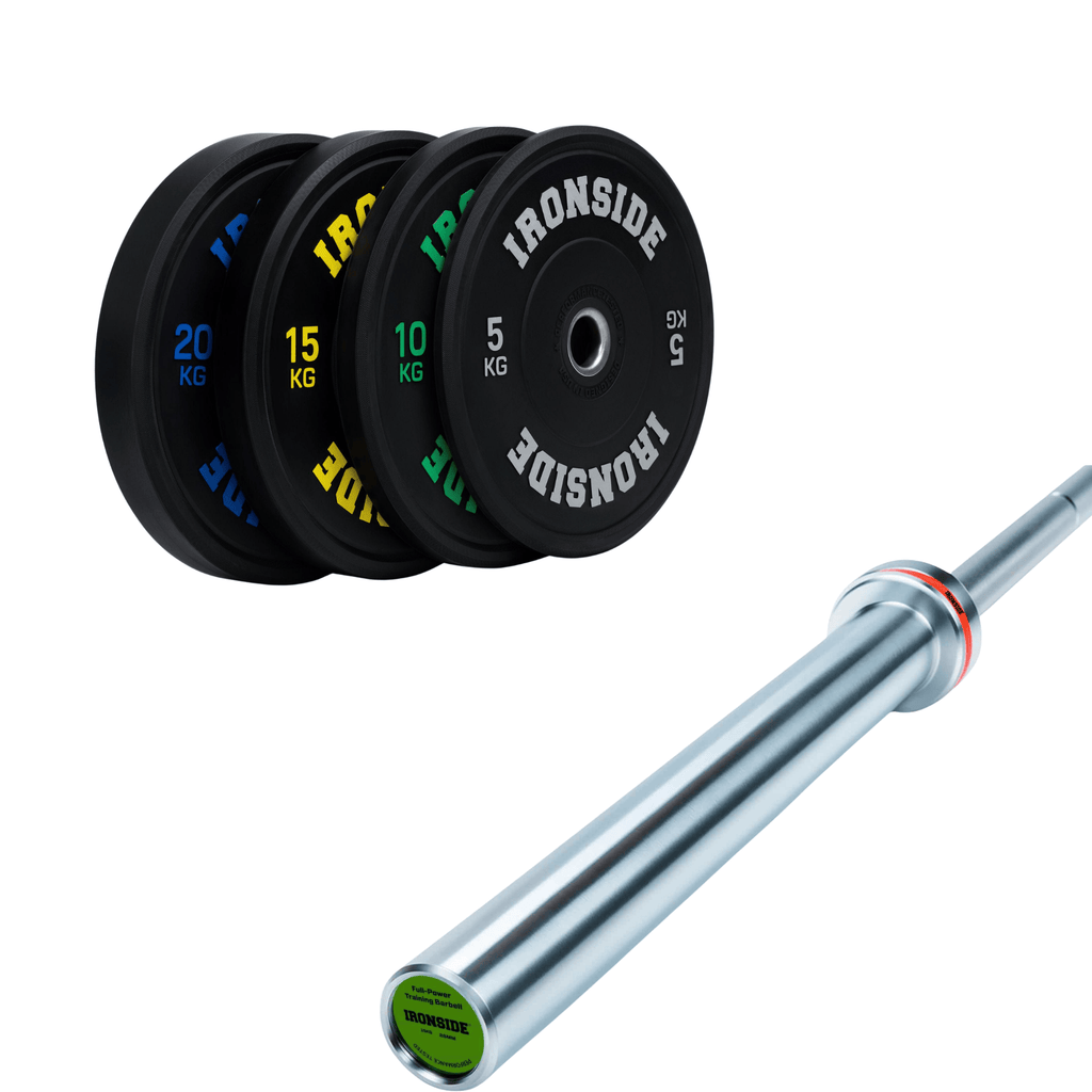 Pack IRONSIDE Barra 15 KG + Set de Discos Olímpicos (KG)