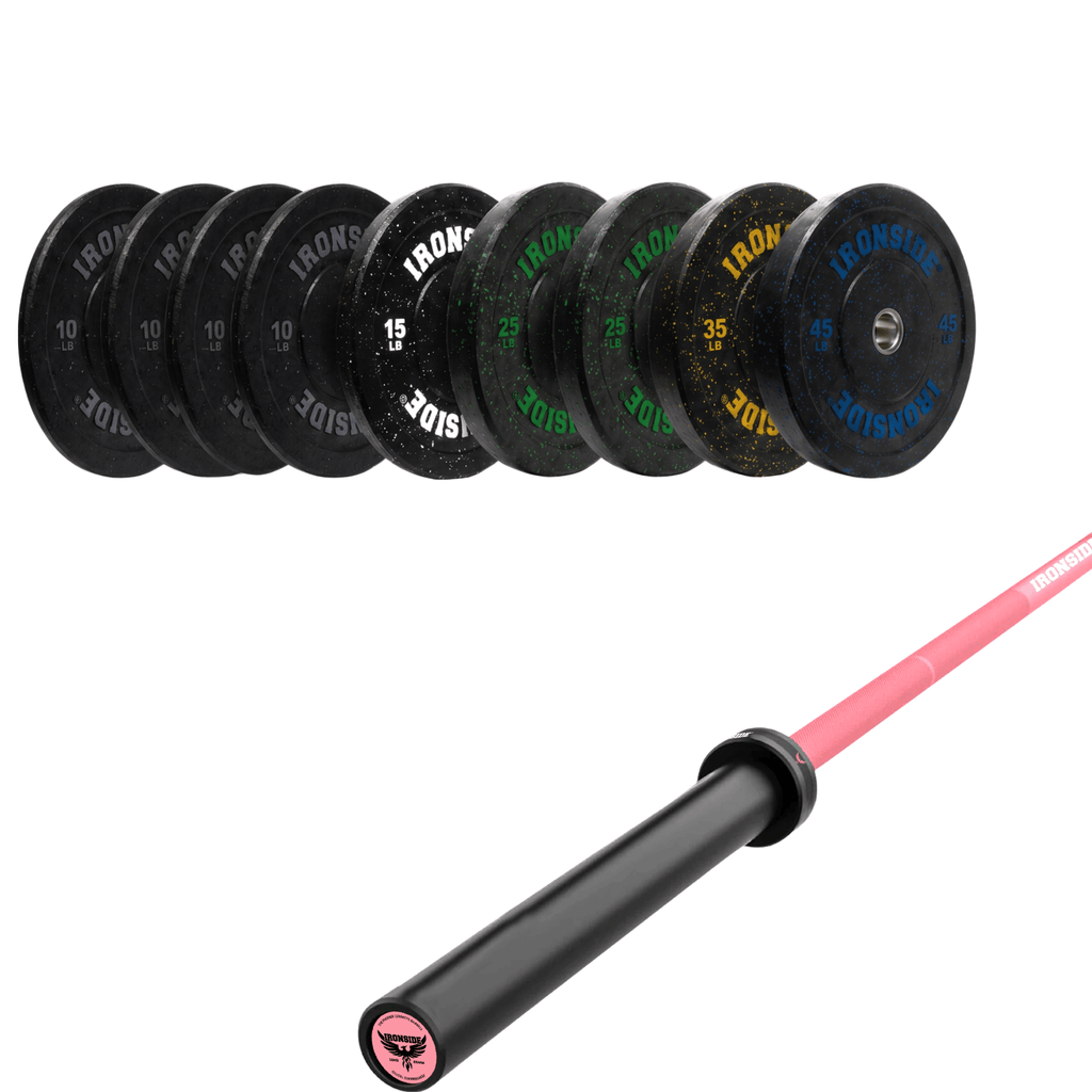 Pack IRONSIDE Barra 15 KG + Set Discos Olímpicos (LB)
