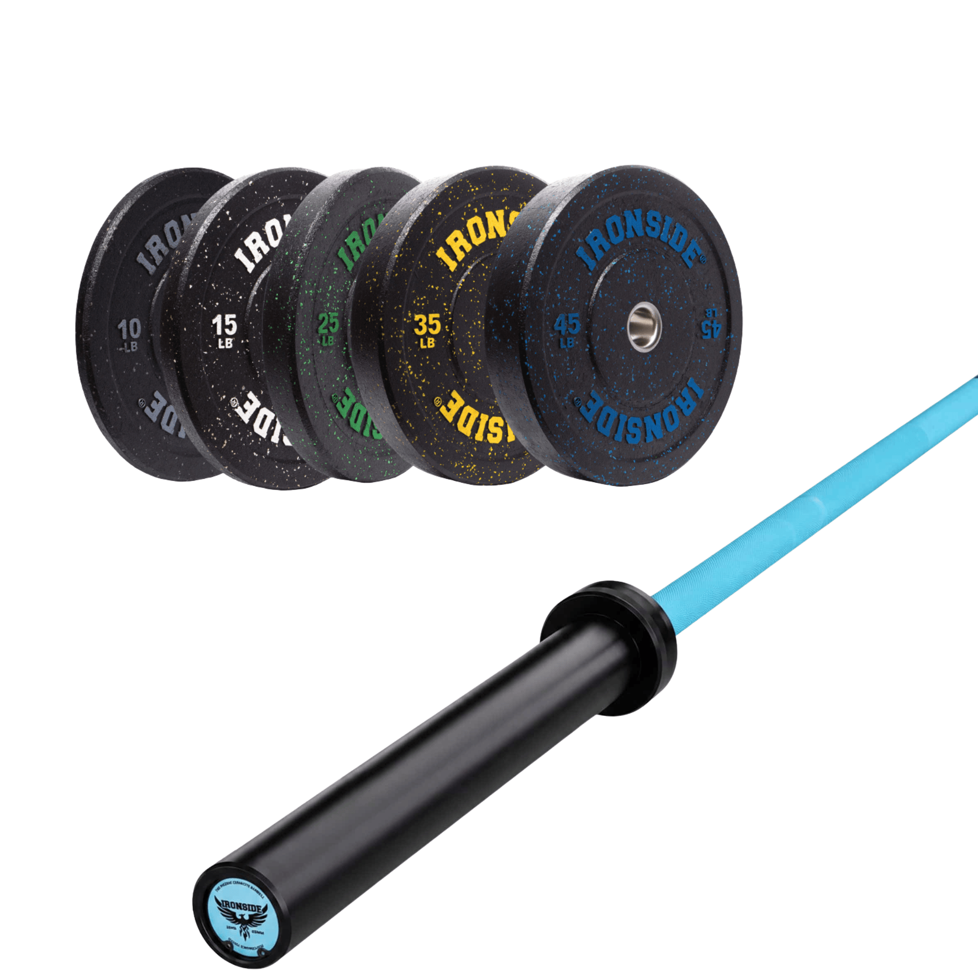 Pack IRONSIDE Barra 15 KG + Set Discos Olímpicos (LB)