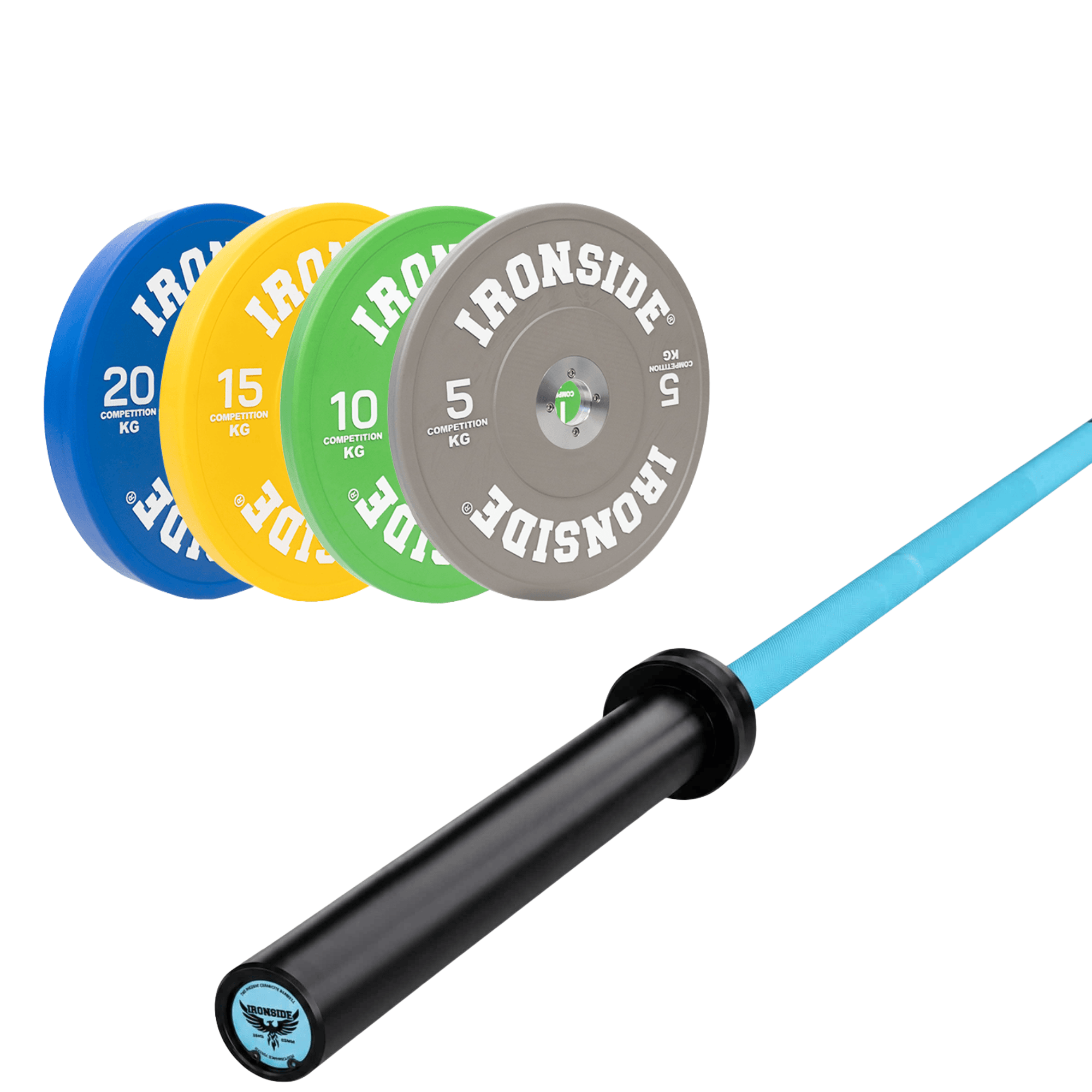 Pack IRONSIDE Barra 15 KG + Set de Discos Olímpicos (KG)