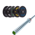 Pack IRONSIDE Barra 15 KG + Set Discos Olímpicos (LB)