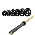 Pack IRONSIDE Barra 20 KG + Set Discos Olímpicos (LB)