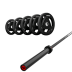 Pack IRONSIDE Barra 20 KG + Set Discos Olímpicos (LB)