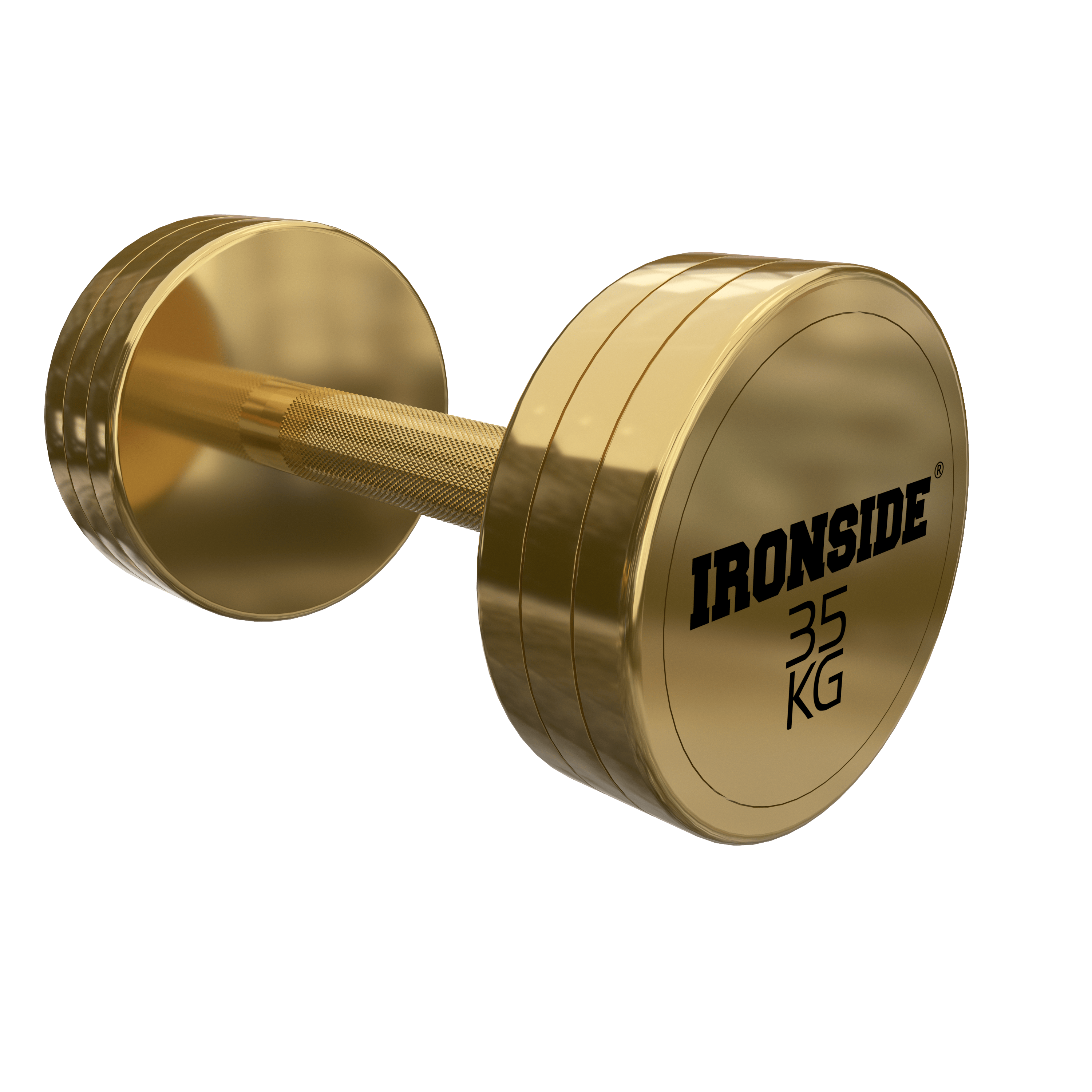 Mancuerna Circular Gold IRONSIDE (2.5 a 40 kg)