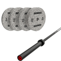 Pack IRONSIDE Barra 15 KG + Set de Discos Olímpicos (KG)
