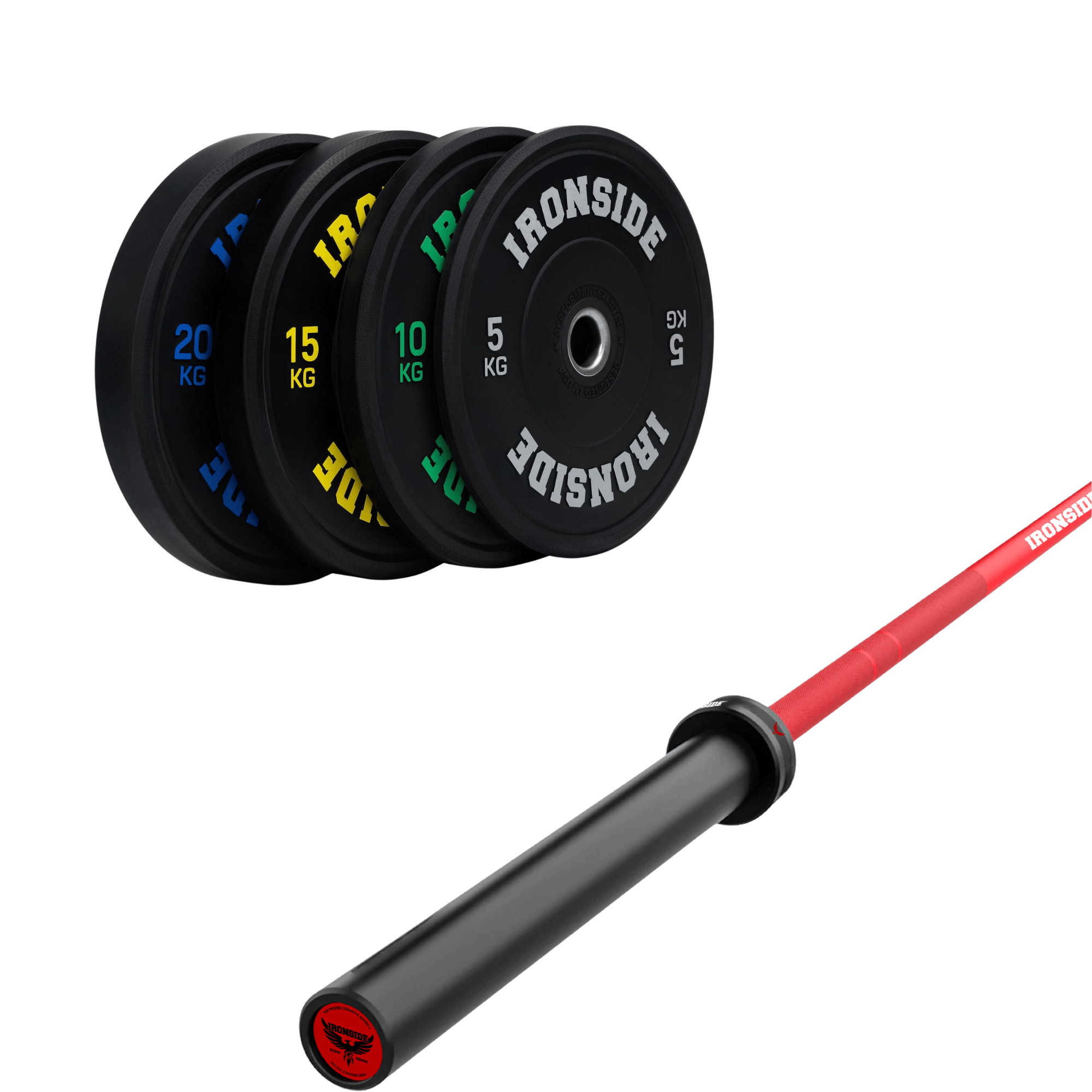 Pack IRONSIDE Barra 20 KG + Set Discos Olímpicos (KG)
