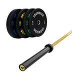 Pack IRONSIDE Barra 20 KG + Set Discos Olímpicos (KG)