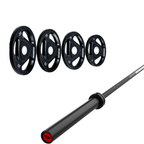 Pack IRONSIDE Barra 15 KG + Set de Discos Olímpicos (KG)