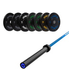 Pack IRONSIDE Barra 20 KG + Set Discos Olímpicos (LB)