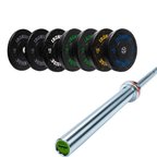 Pack IRONSIDE Barra 20 KG + Set Discos Olímpicos (LB)