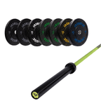 Pack IRONSIDE Barra 20 KG + Set Discos Olímpicos (LB)