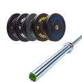 Pack IRONSIDE Barra 20 KG + Set Discos Olímpicos (LB)
