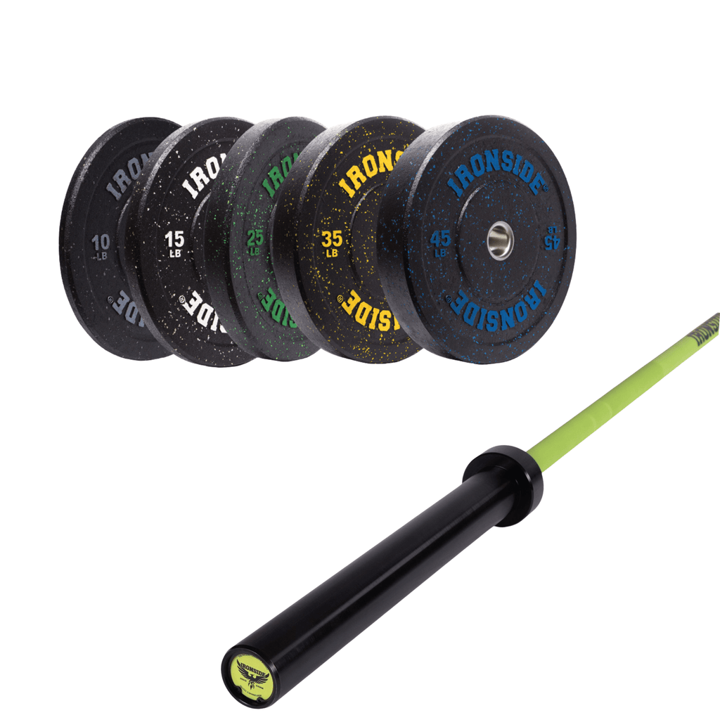 Pack IRONSIDE Barra 20 KG + Set Discos Olímpicos (LB)