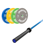 Pack IRONSIDE Barra 20 KG + Set Discos Olímpicos (KG)
