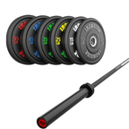 Pack IRONSIDE Barra 15 KG + Set Discos Olímpicos (LB)