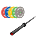 Pack IRONSIDE Barra 20 KG + Set Discos Olímpicos (KG)