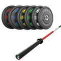 Pack IRONSIDE Barra 20 KG + Set Discos Olímpicos (LB)